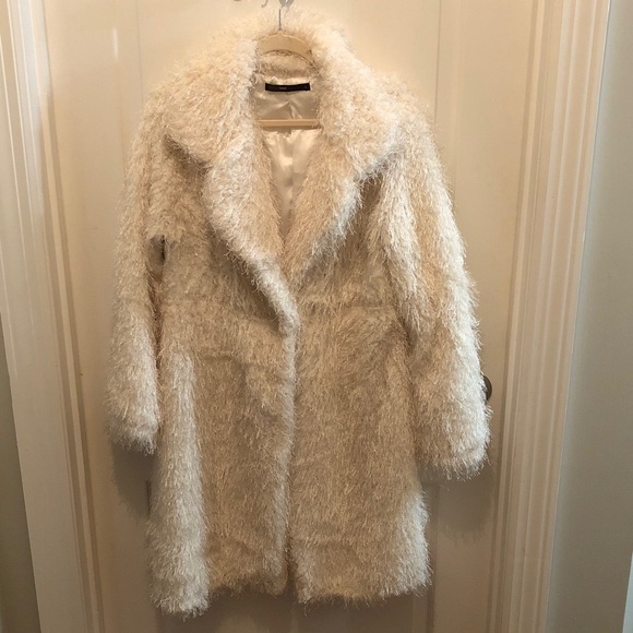 Cream Teddy Jacket - Picture 1 of 7